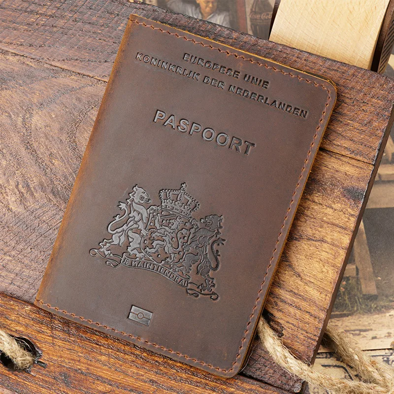 Passport Wallet Rfid - Dutch Passport Cover - Genuine Leather