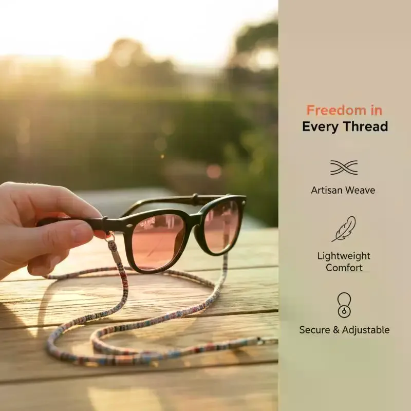 Men Accessories Neck Chain - Boho Cotton Sunglass Neck Strap –