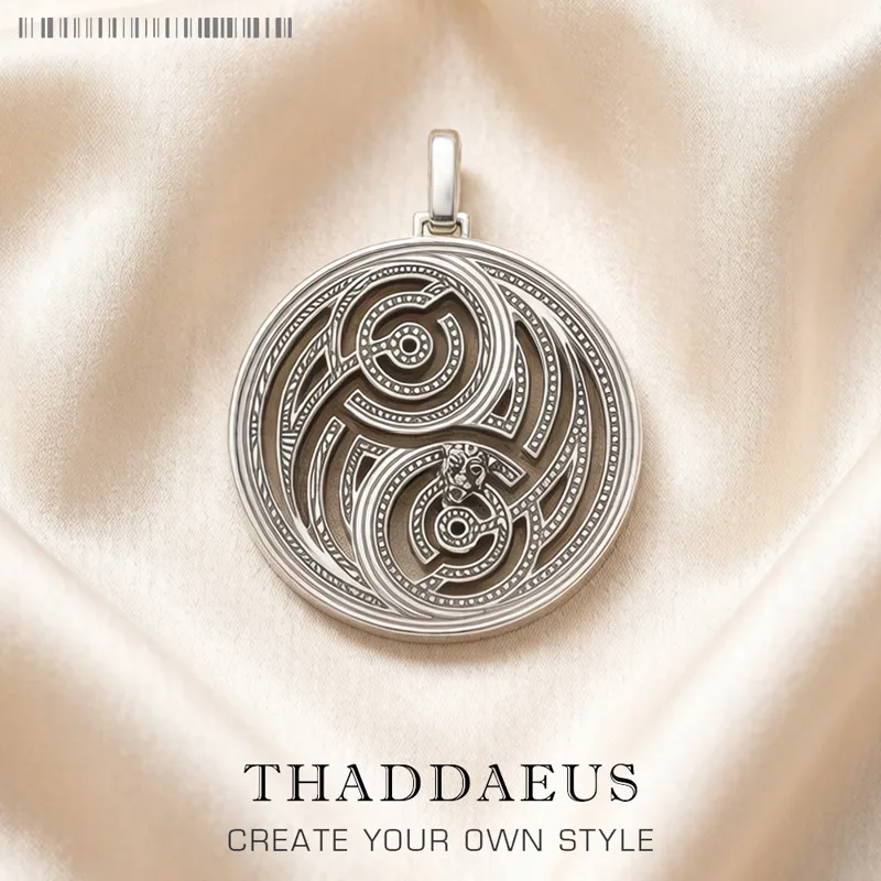 Men'S Accessories Jewelry Brands - Panther Maze Round Pendant Brand New