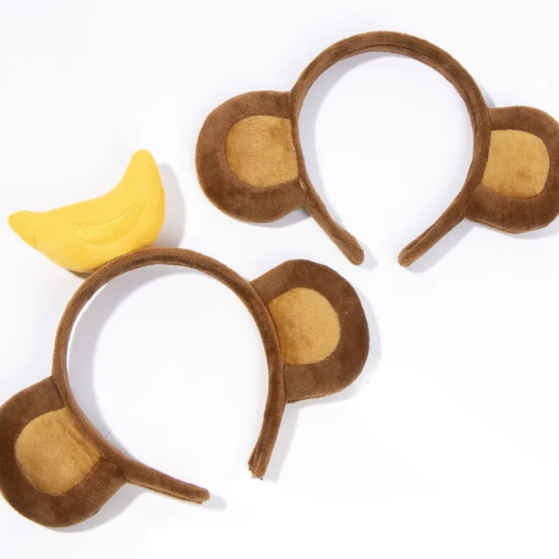 Men Accessories Earrings - Cartoon Animal Headbands Soft Faux Plush
