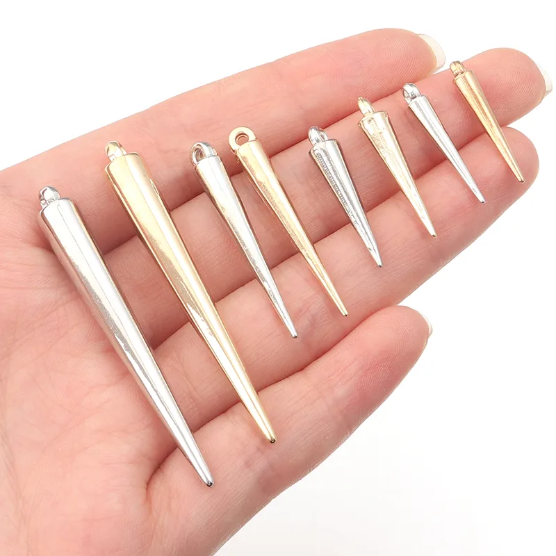 Men Accessories Earrings - 50-200pcs Cone Charms Pendants Plastic CCB
