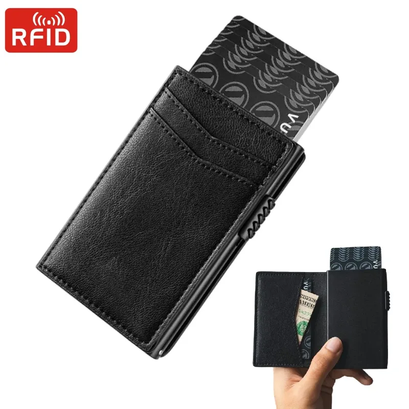 Coin Holder Men - Mens Minimalist Wallet Luxury Credit Card