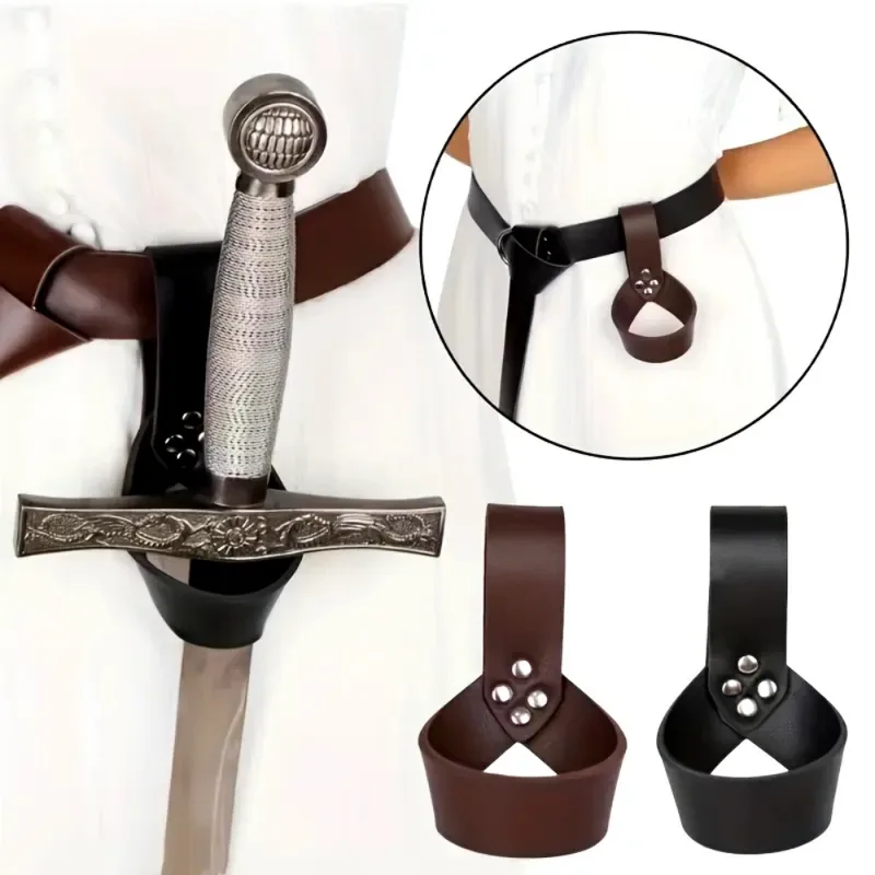 Men'S Viking Accessories - Medieval Knight Viking Sword Sheath PU