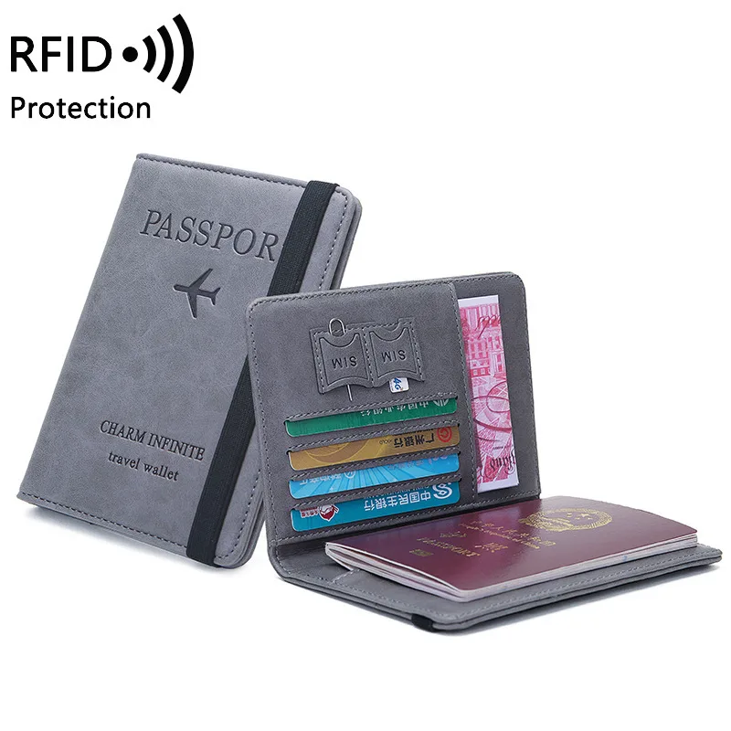 Passport Wallet Rfid - Unisex PU Leather Passport Holder -