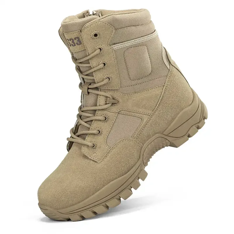 Men Accessories Low Price - Nonslip Genuine Leather Hiking Boots Designer