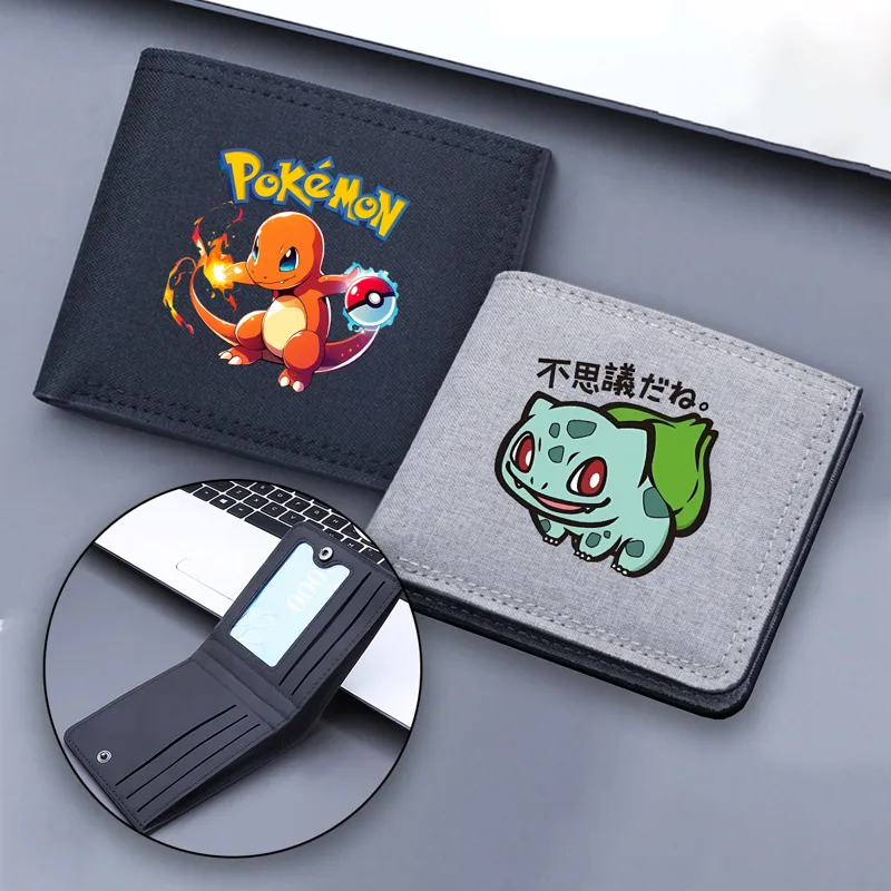 Coin Holder Men - Anime Pokemons Wallet Printed Card Holder