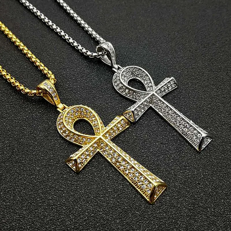 Men'S Accessories Jewelry Egypt - Gothic Vintage Stainless Steel Ankh Cross