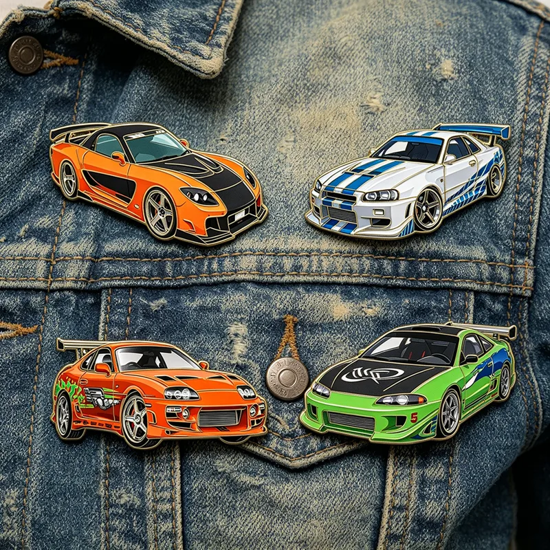 Men Accessories Brooch - 4pcs The Fast and the Furious