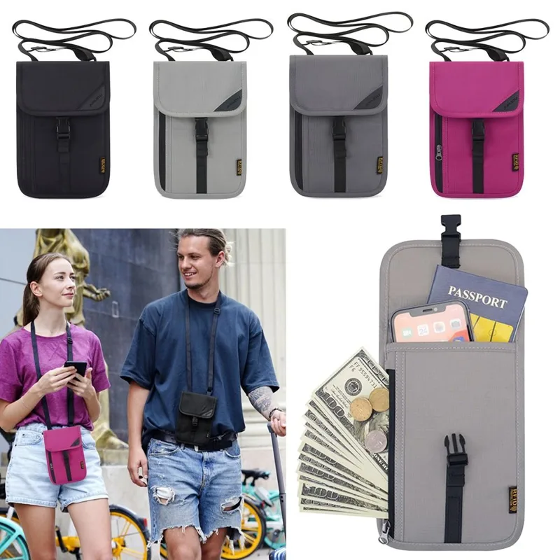 Passport Wallet Rfid - Portable Travel Protective Cover Security Pouch
