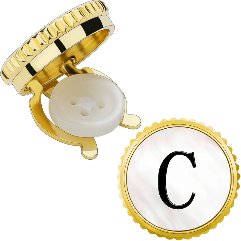 Cufflink Box Set - HAWSON 20mm Personalized Initial Cufflinks for