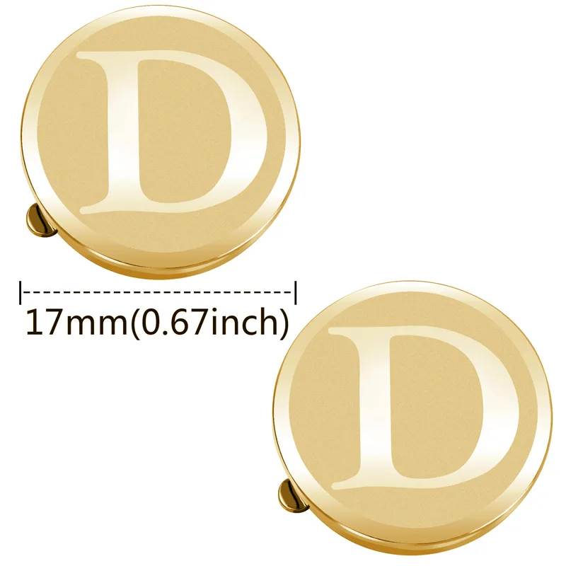 Cufflink Box Set - HAWSON Personalized Letter Cufflinks Custom Initials