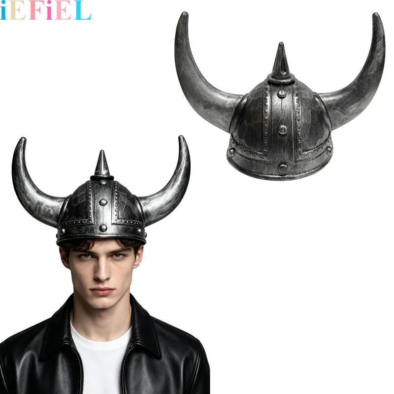 Men'S Viking Accessories - Men Women Medieval Viking Horned Hat