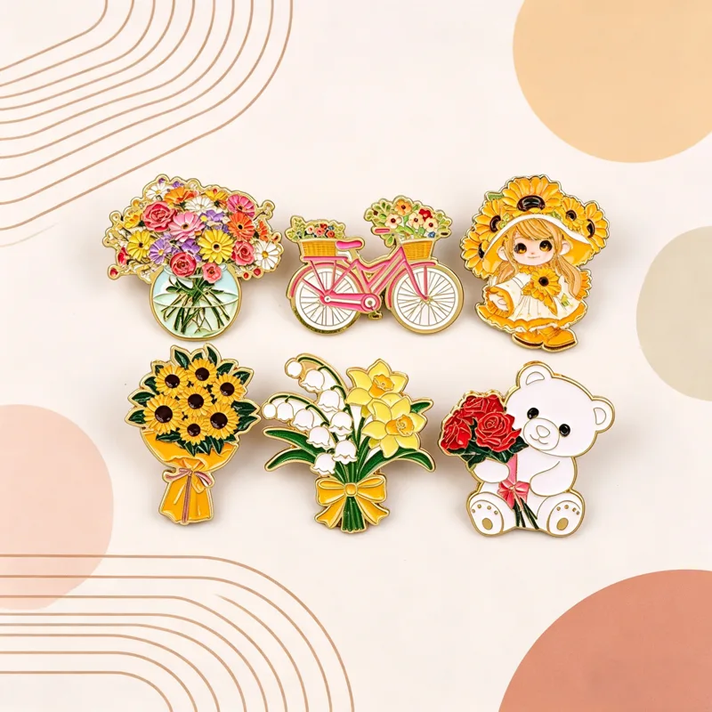 Men Accessories Bouquet - Cute Flower Bouquet Men Women Brooch