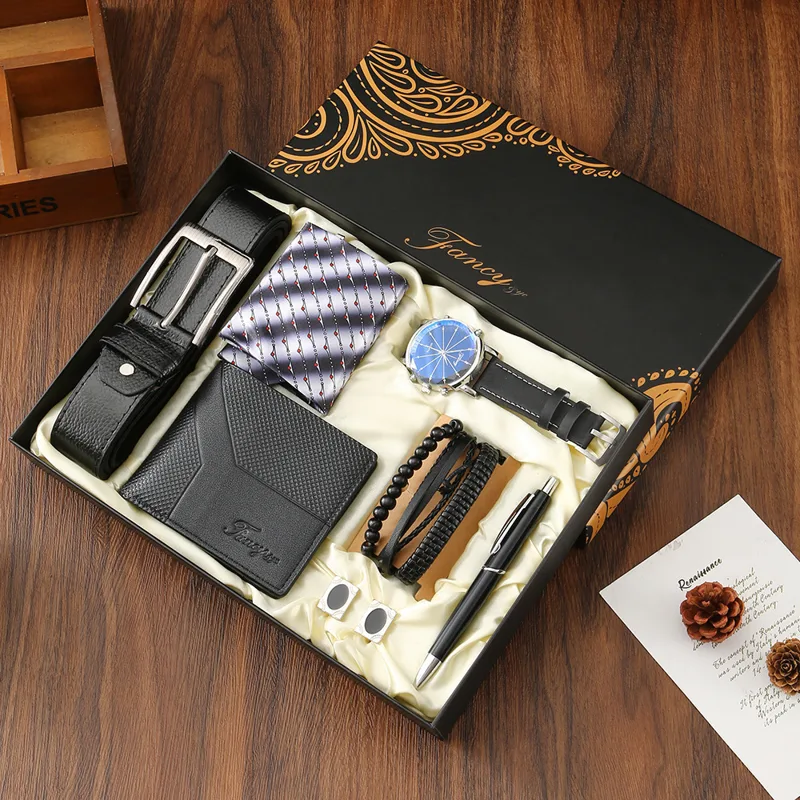 Cufflink Box Set - New Men Gift Set with Box