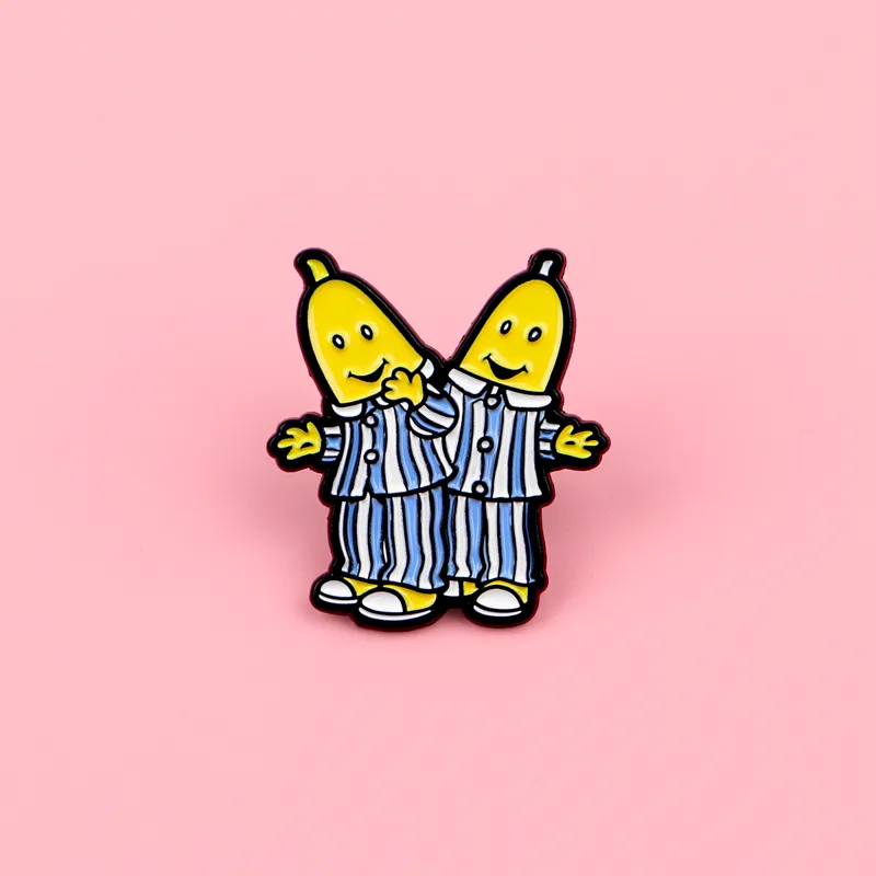 Men Accessories Brooch - Funny Pajama Banana Man Enamel Pins