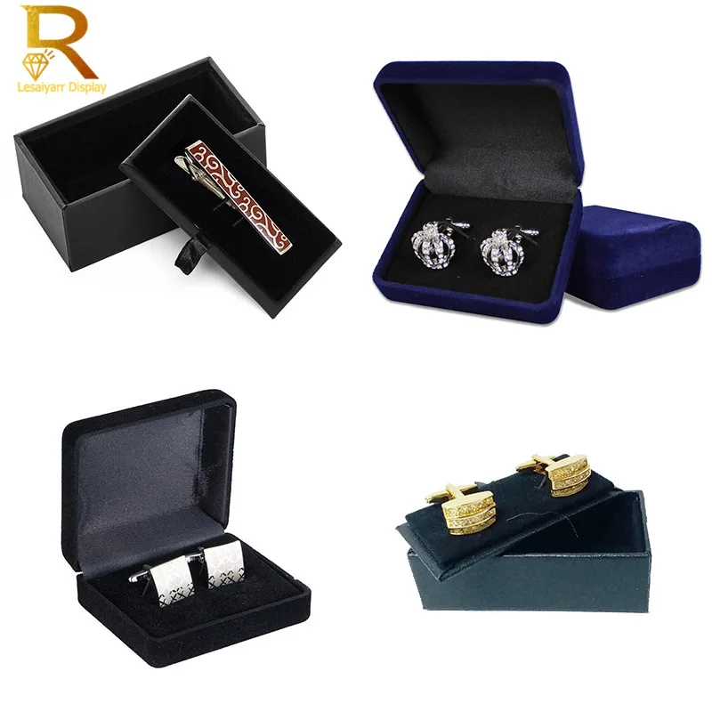Cufflink Box Set - Wholeslae Men's Cufflinks Packaging Box Black