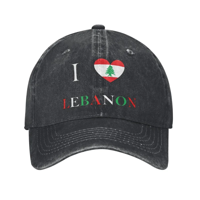 Men Accessories Lebanon - Lebanon Flag Heart Trucker Hats Accessories