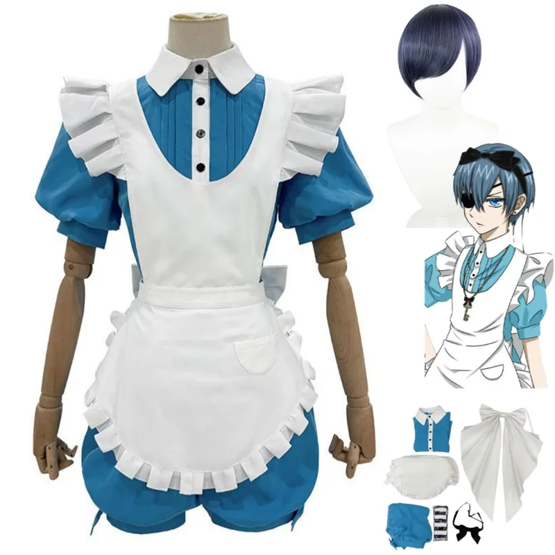 Men Accessories Korea - Anime Ciel Phantomhive Smile Cosplay Costume