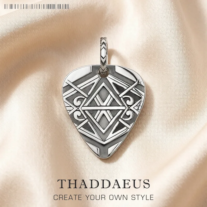 Men'S Accessories Jewelry Brands - Ornamented Dog Tag Pendant,Brand New 925