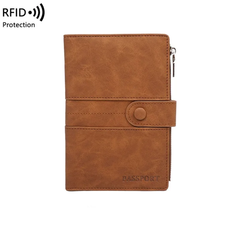 Passport Wallet Rfid - Creative RFID Anti-Theft PU Passport Bag