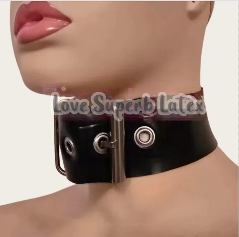 Men Accessories Neck Chain - 0.4mm Sexy Latex Neck Choker Rubber