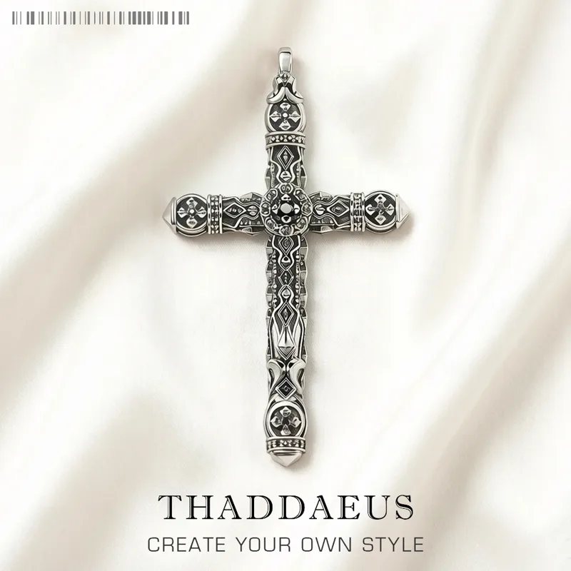 Men'S Accessories Jewelry Brands - Large Richly Ornamented Cross Pendant,Brand New