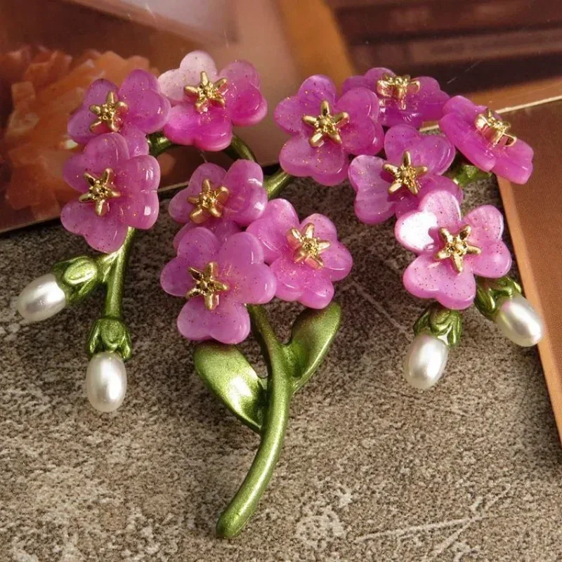 Men Accessories Bouquet - Classic Retro Imitation Pearl Bouquet Brooch