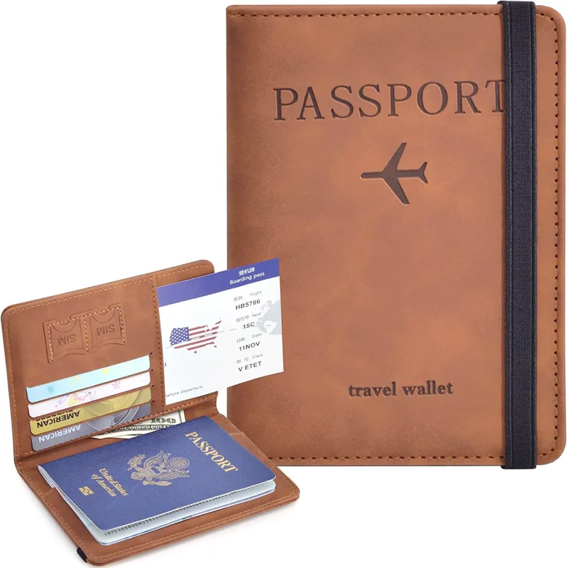 Passport Wallet Rfid - Passport Holder, Passport Cover with Credit