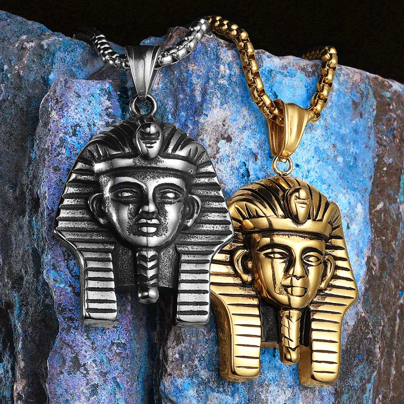 Men'S Accessories Jewelry Egypt - Egypt Pharaoh Sphinx Men Necklaces Stainless