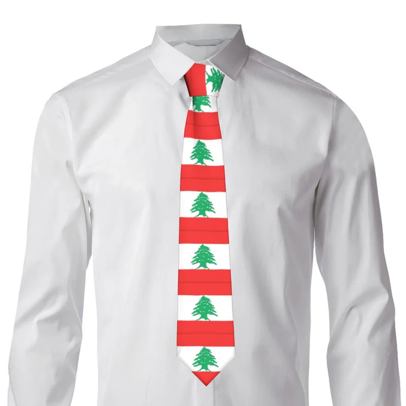 Lebanon Flag  Tie  Wedding Nec - Men Accessories Lebanon recension och pris