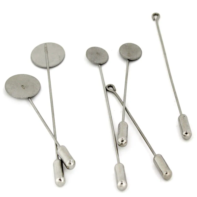 10pcs/Lot 10 15mm Stainless St - Men Accessories Brooch recension och pris