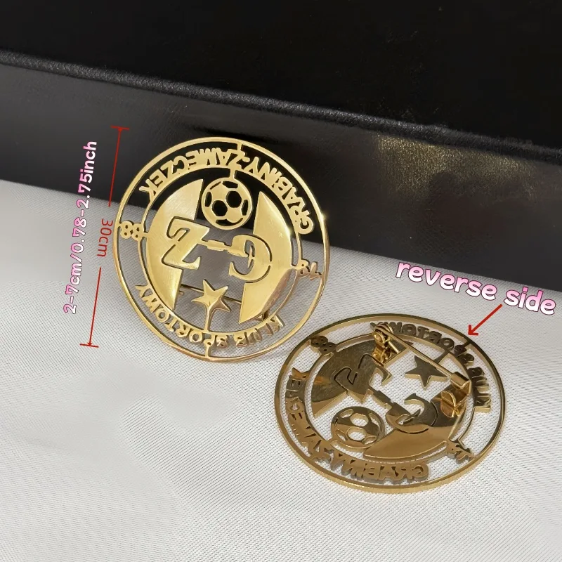 Custom Logo Brooch Simple Crea - Men Accessories Brooch recension och pris