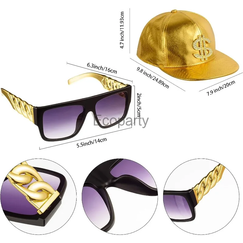 80s 90s Hip Hop Costume Access - Men'S Accessories In The 80S recension och pris