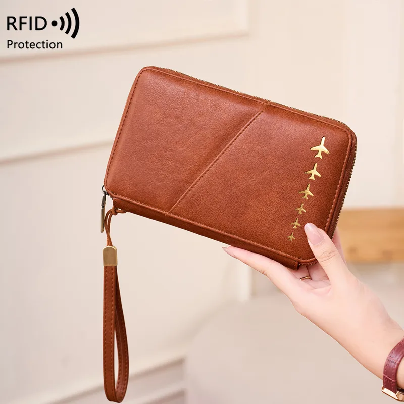 Trendy Airplane Design RFID Bl - Passport Wallet Rfid recension och pris