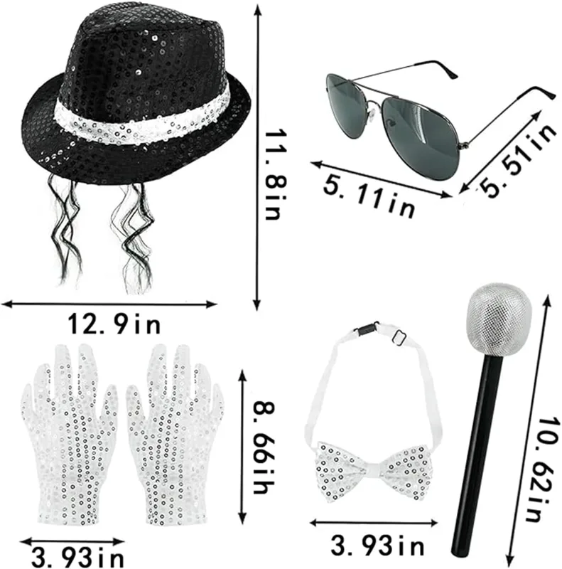Mens Dance Star Costume Hallow - Men'S Accessories In The 80S recension och pris