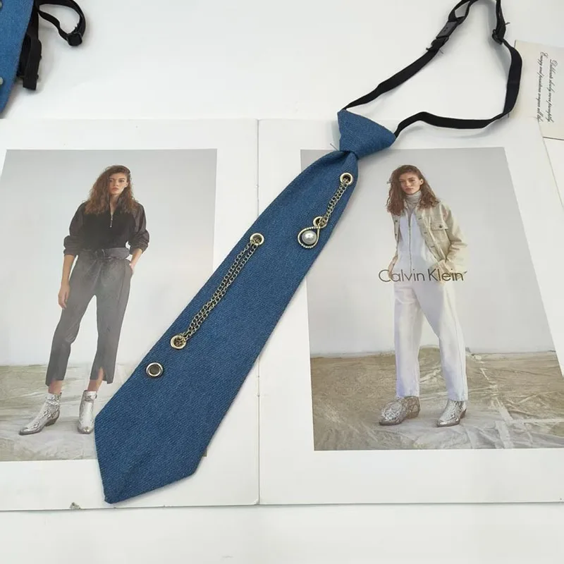 Cowboy Style Blue Necktie JK S - Men Accessories Neck Chain recension och pris