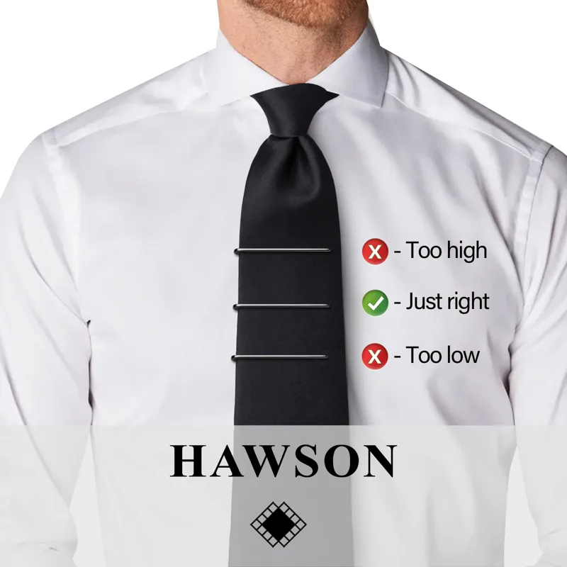 HAWSON Tie Clips for Men 4Pcs  - Cufflink Box Set recension och pris