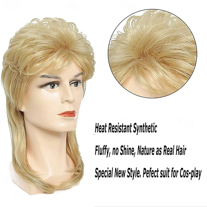 HAIRJOY Synthetic Hair Mullet  - Men'S Accessories In The 80S recension och pris