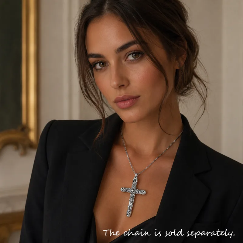Richly Ornamented Cross Pendan - Men'S Accessories Jewelry Brands recension och pris