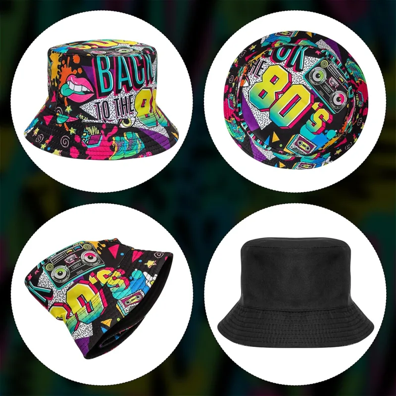Fashion 80s 90s Bucket-Hat Fis - Men'S Accessories In The 80S recension och pris