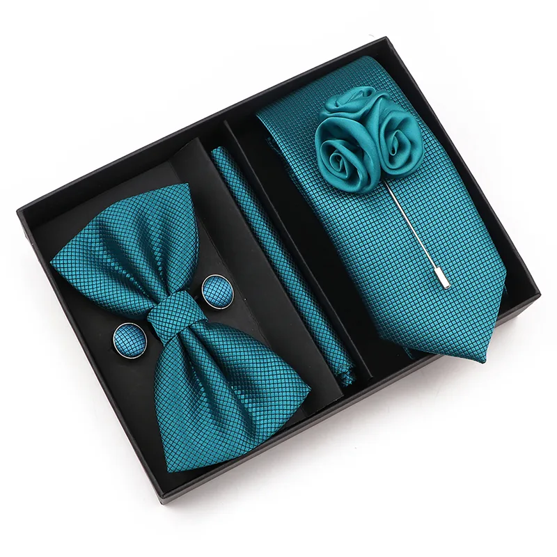 New Style Tie Set Solid Color  - Cufflink Box Set recension och pris