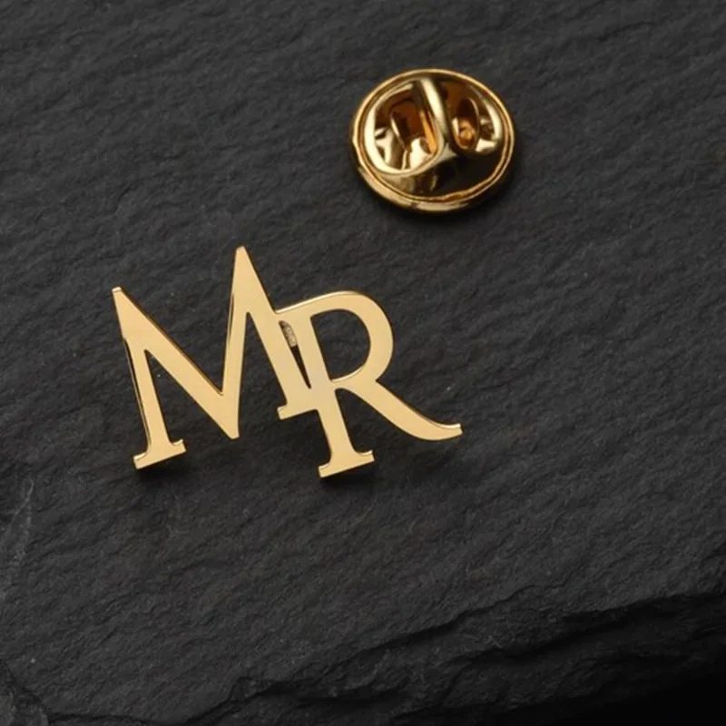 Custom Initials Brooch for Men - Men Accessories Brooch recension och pris