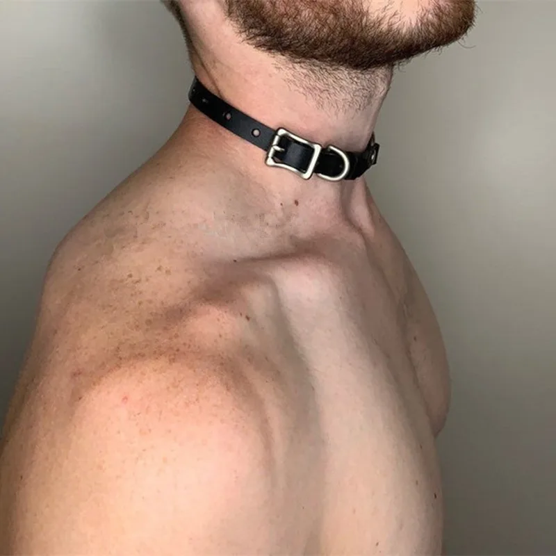 Stylish Synthetic Leather Chok - Men Accessories Neck Chain recension och pris