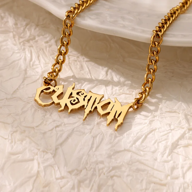 Custom Name Necklaces For Wome - Men Accessories Neck Chain recension och pris