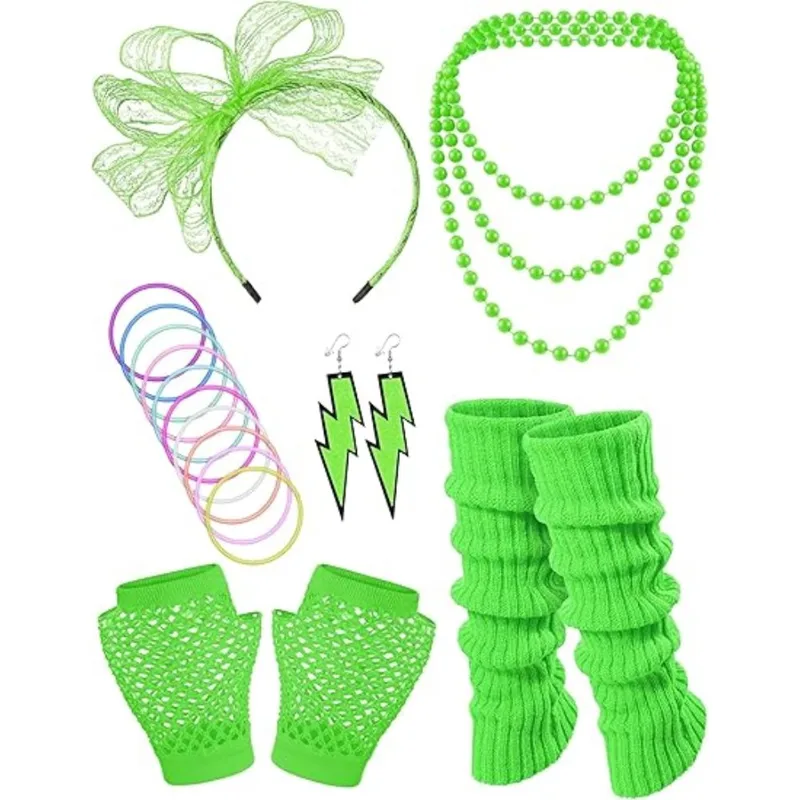 80s Costume Accessories Hologr - Men Accessories Earrings recension och pris