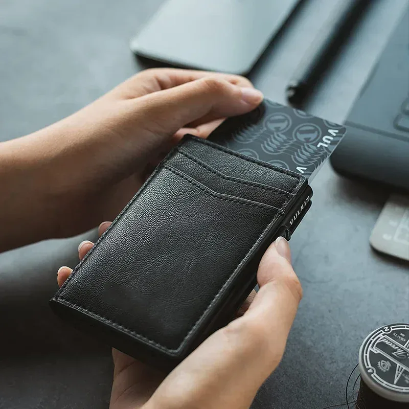 Mens Minimalist Wallet Luxury  - Coin Holder Men recension och pris