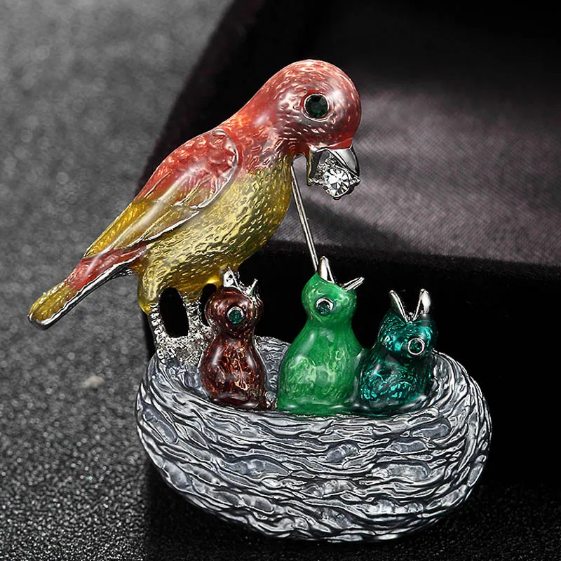 Zlxgirl Enamel Birds Brooches  - Men Accessories Bouquet recension och pris