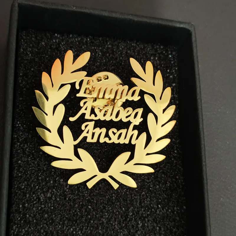 Customized Men Women Name Lett - Men Accessories Brooch recension och pris