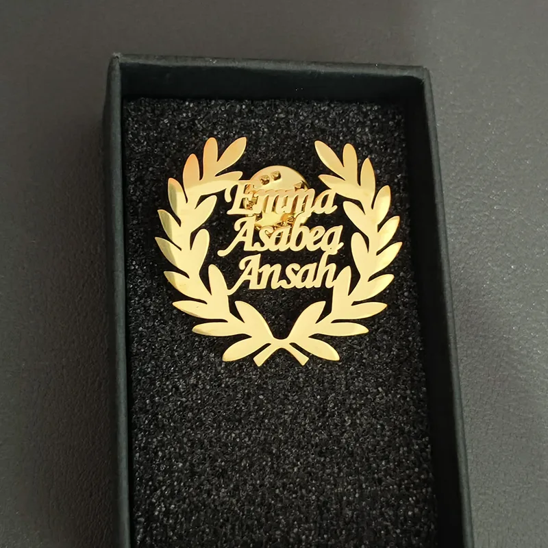 Customized Men Women Name Lett - Men Accessories Brooch recension och pris
