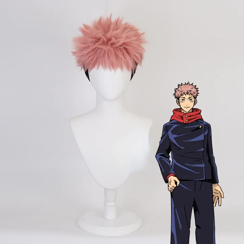 Anime Itadori Yuji Cosplay Wig - Men Accessories Korea recension och pris